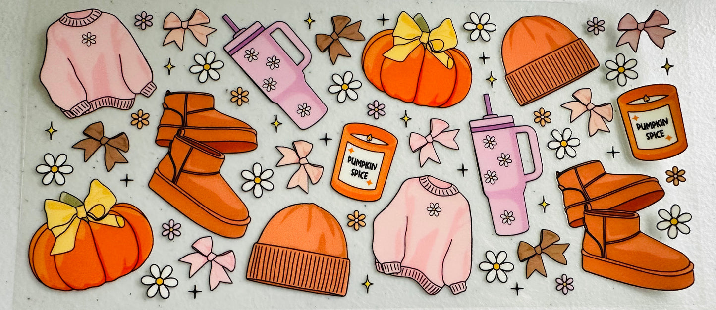 #176 PINK N ORANGE FALL