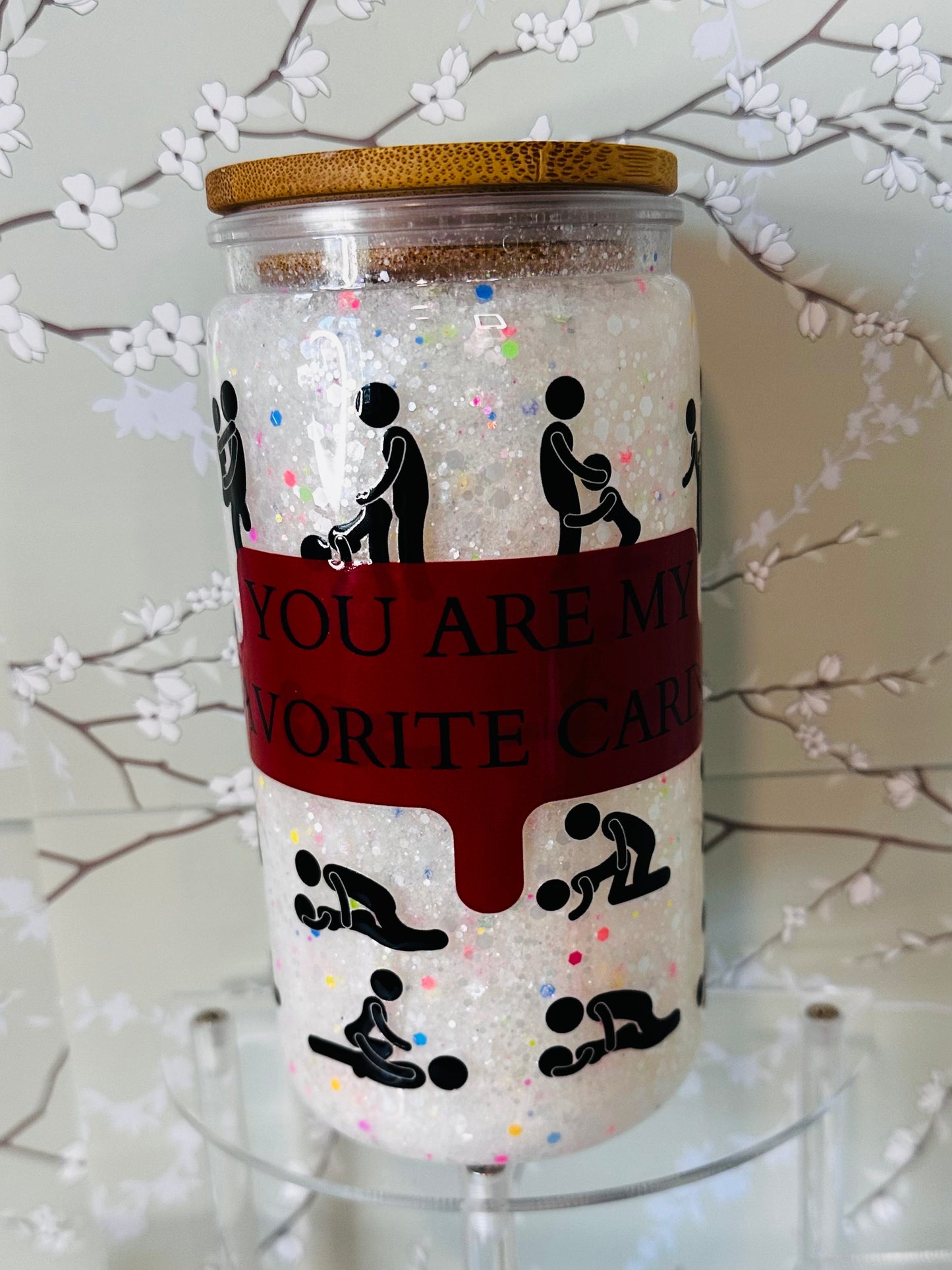16 oz My Favorite Cardio Snow Globe Cup