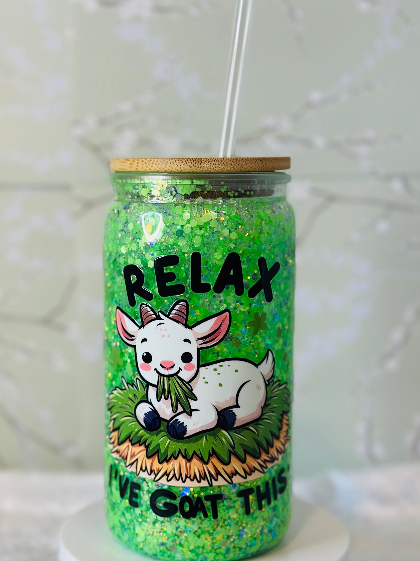 16 oz Relax Snow Globe Cup