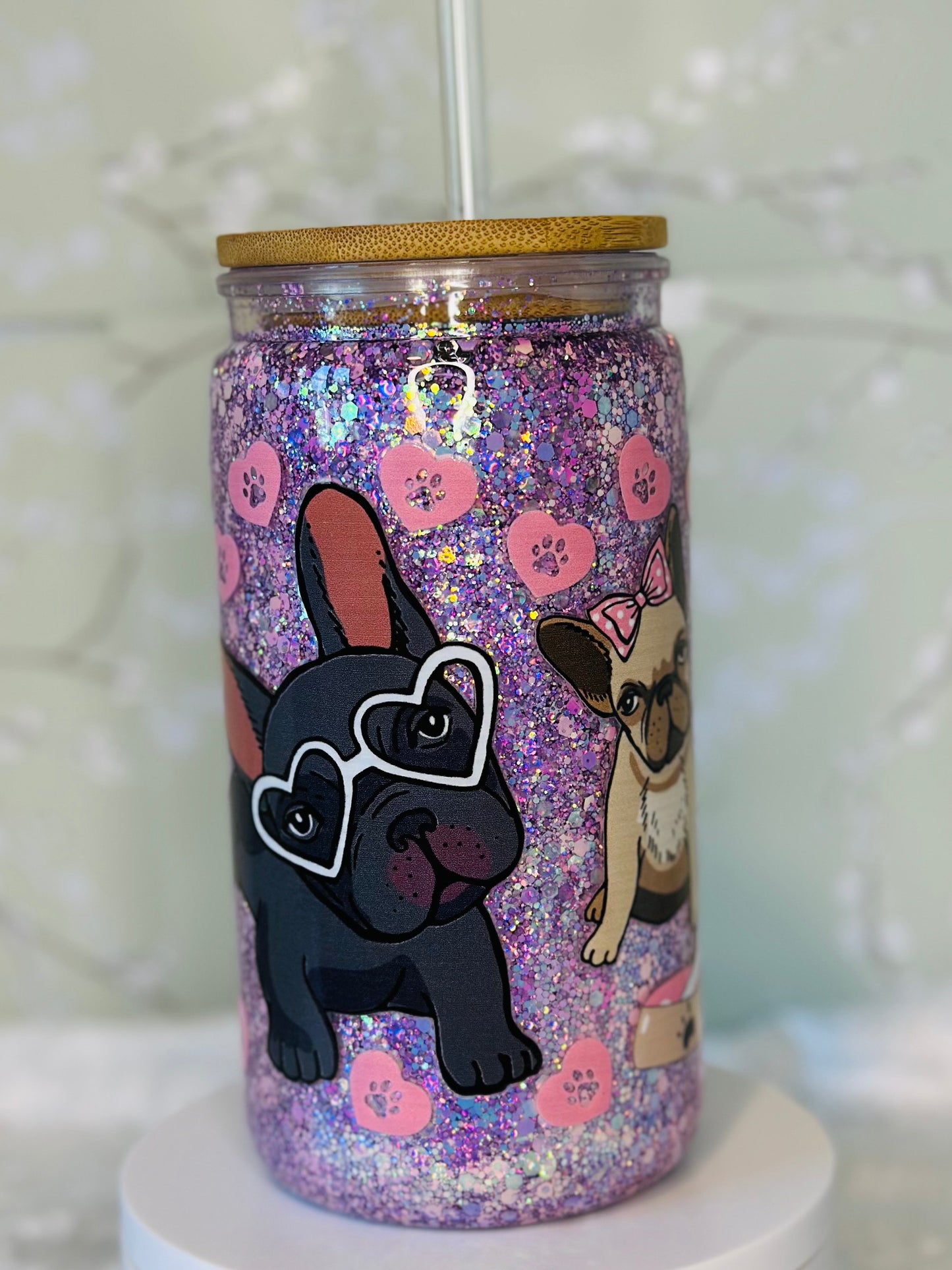 16 oz Puppy Love Snow Globe Cup