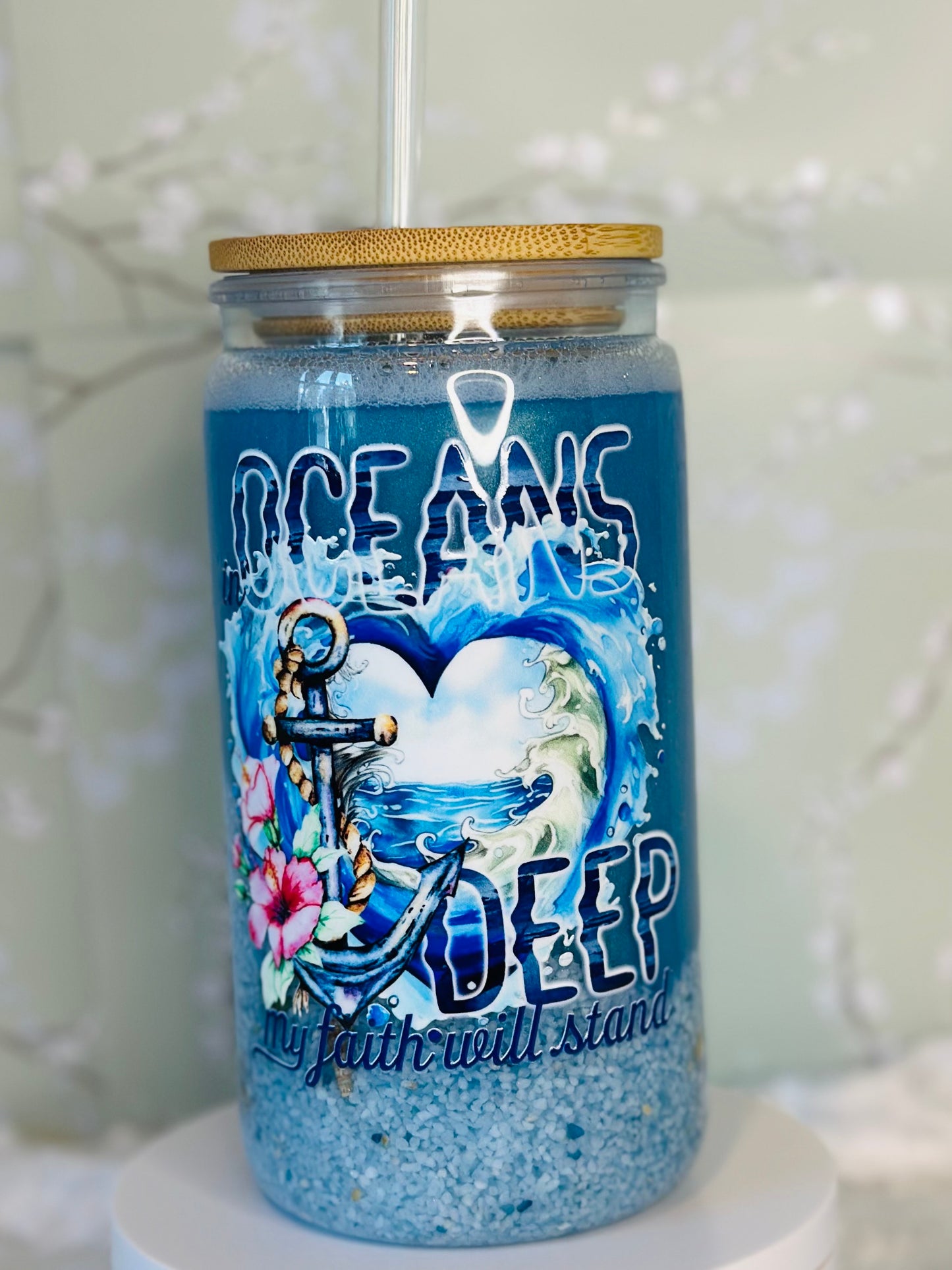 16oz My Faith Will Stand Snow Globe Cup