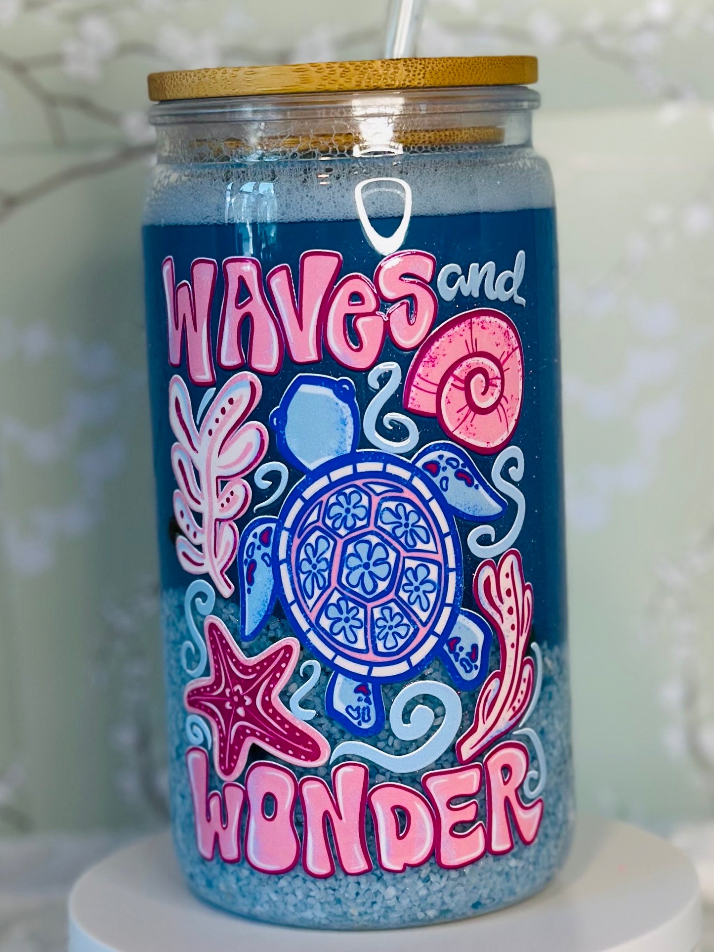 16oz Waves & Wonder Snow Globe Cup