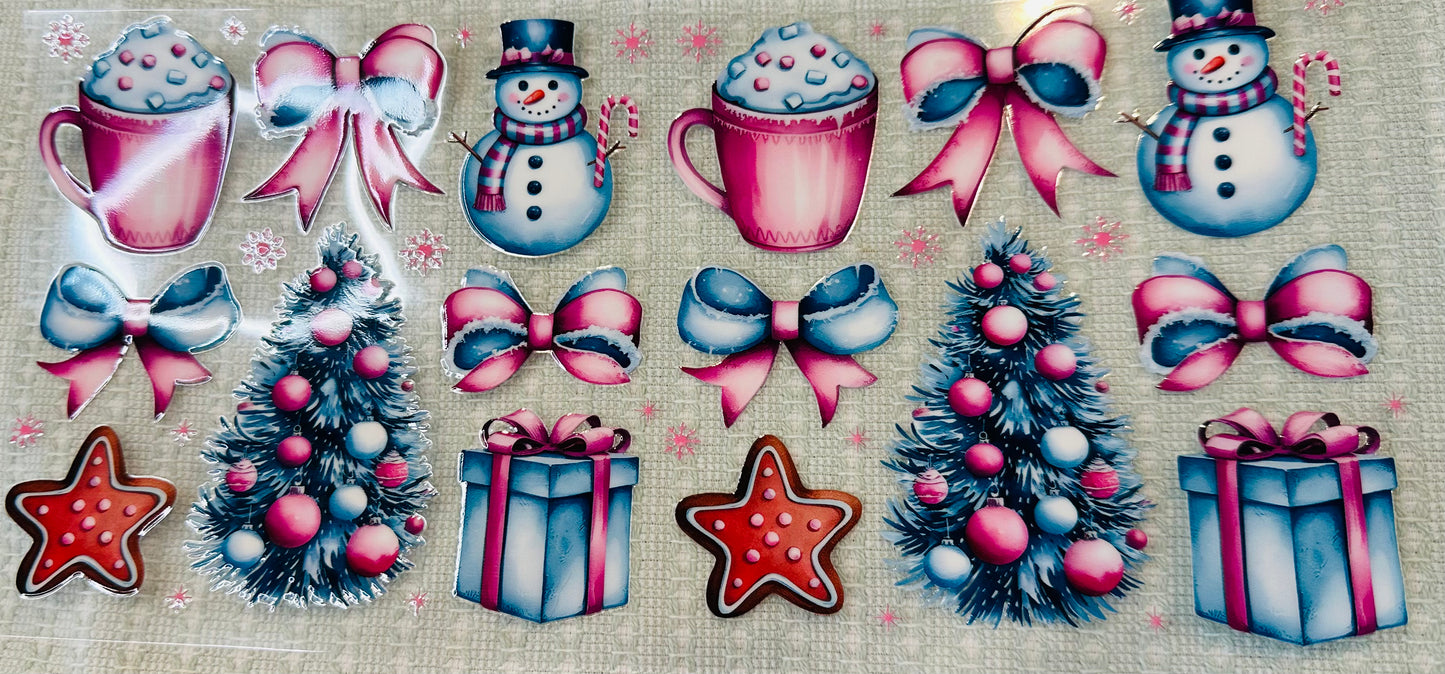 #218 PINK N BLUE CHRISTMAS