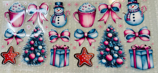 #218 PINK N BLUE CHRISTMAS