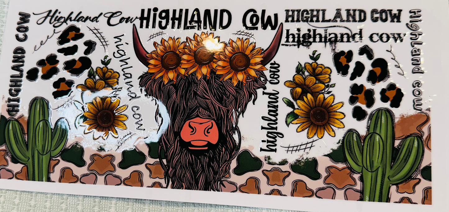#160 HIGHLAND COW (WORDS)