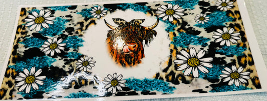 #294 HIGHLAND TEAL W/DAISIES