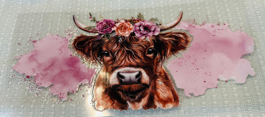 #296 COW W/PINK