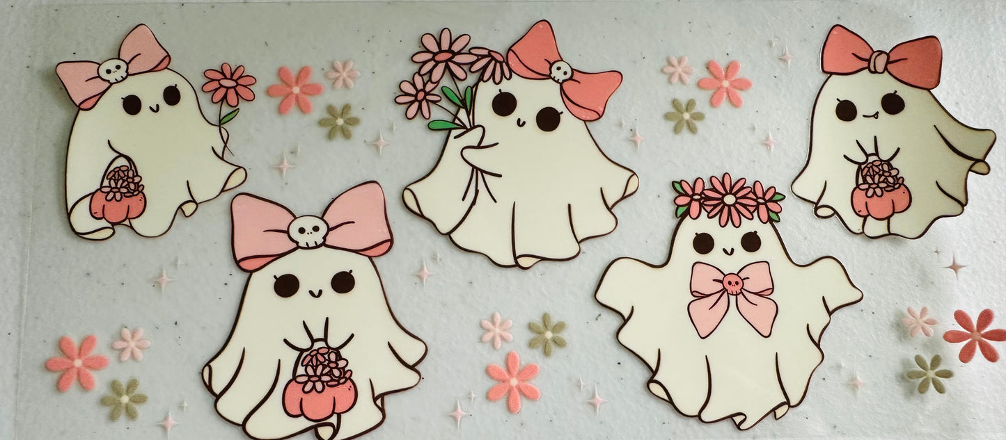 #198 GHOSTS W/PINK BOWS