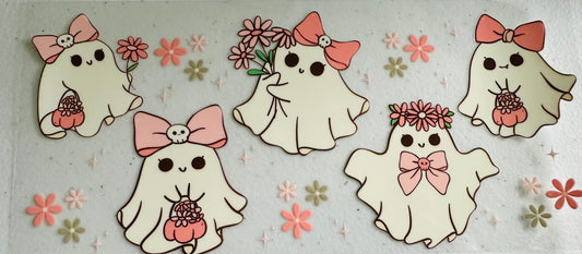 #198 GHOSTS W/PINK BOWS