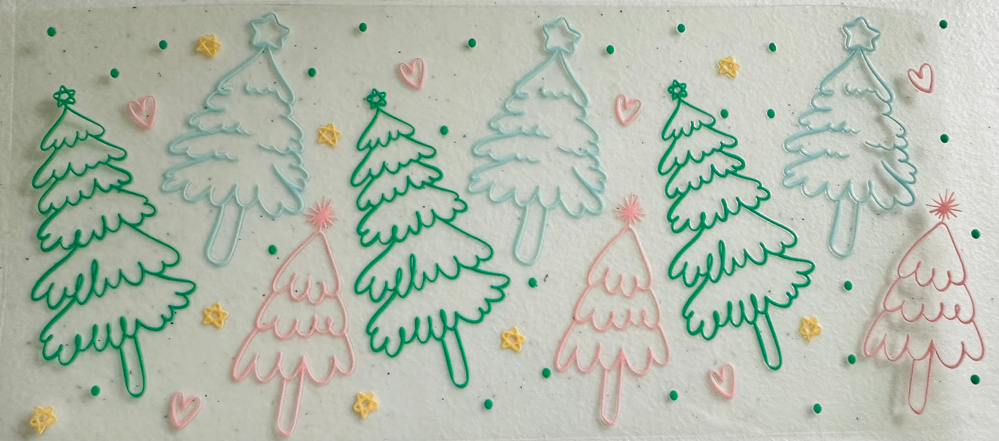 #242 CHRISTMAS TREES COLORFUL