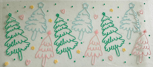 #242 CHRISTMAS TREES COLORFUL