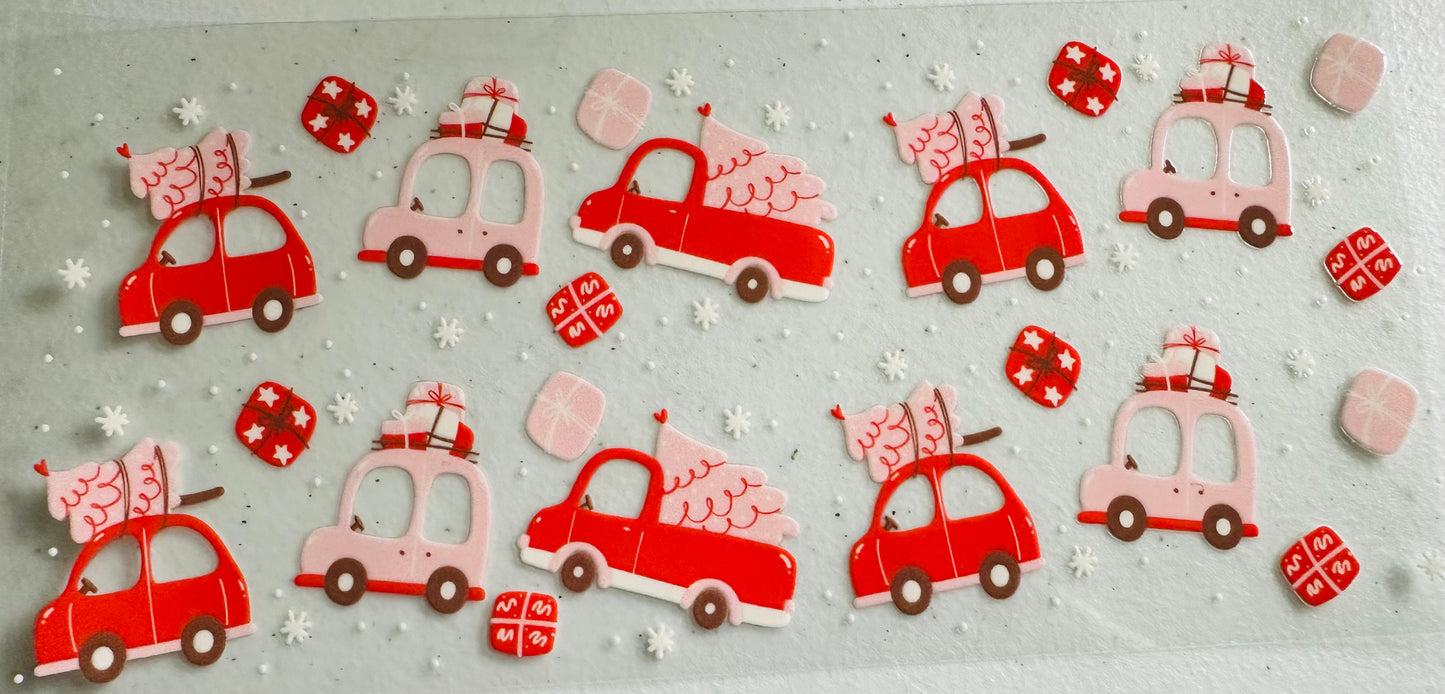#224 CHRISTMAS TRUCKS RED