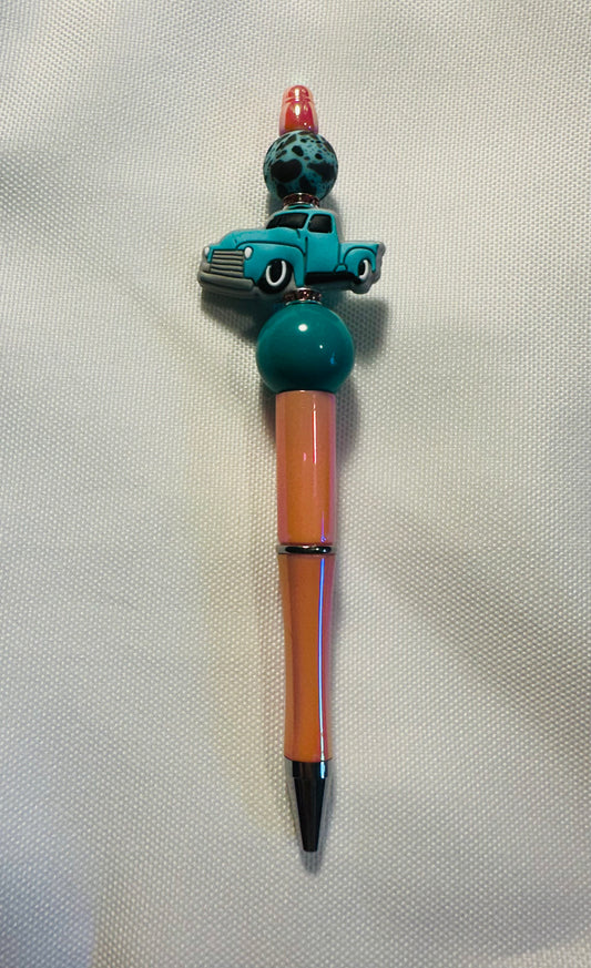 TEAL TRUCK PEN