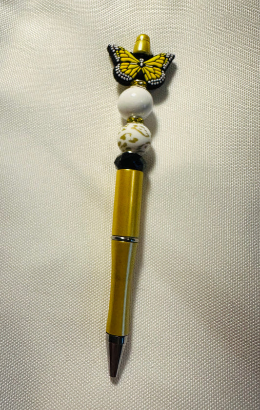 BUTTERFLY YELLOW PEN