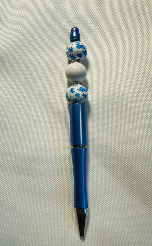 BLUE FLOWER PEN