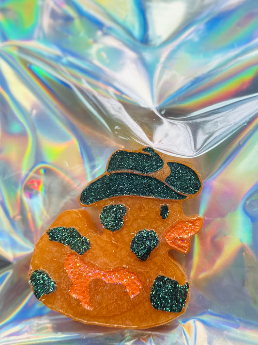 Orange Cowboy Duck Freshie