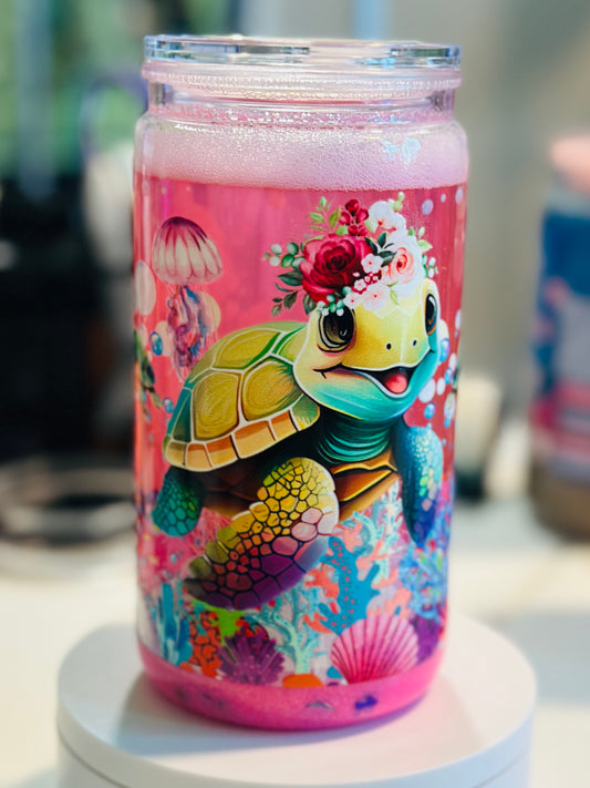 Pink Beach 16oz Acrylic Cup