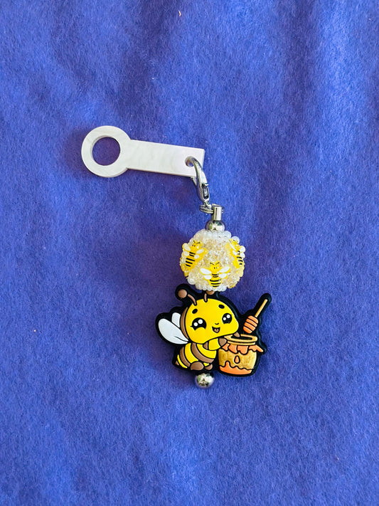 Honey Bee Straw Charm