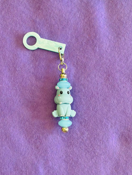Hippo Straw Charm
