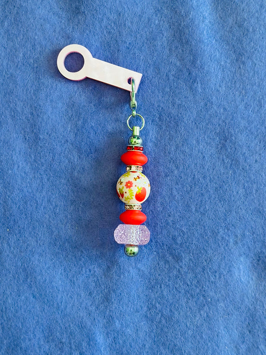 Strawberry Straw Charm
