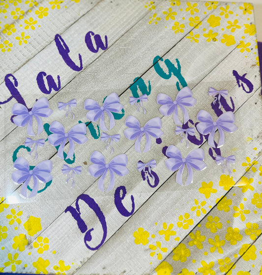#82 PURPLE BOWS