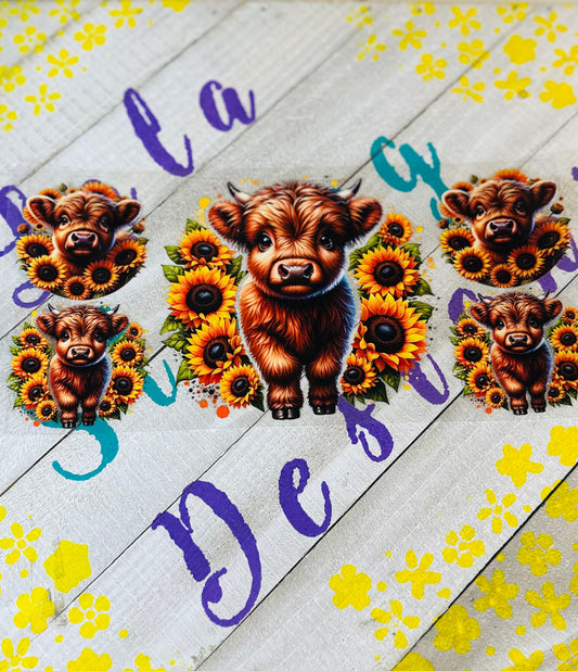 #260 HEIFER W/SUNFLOWERS (5)