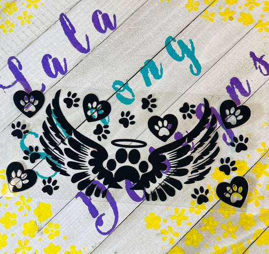 #271 PAW PRINTS W/WINGS