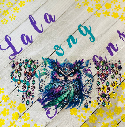 #279 OWL (BLUES & PURPLES)