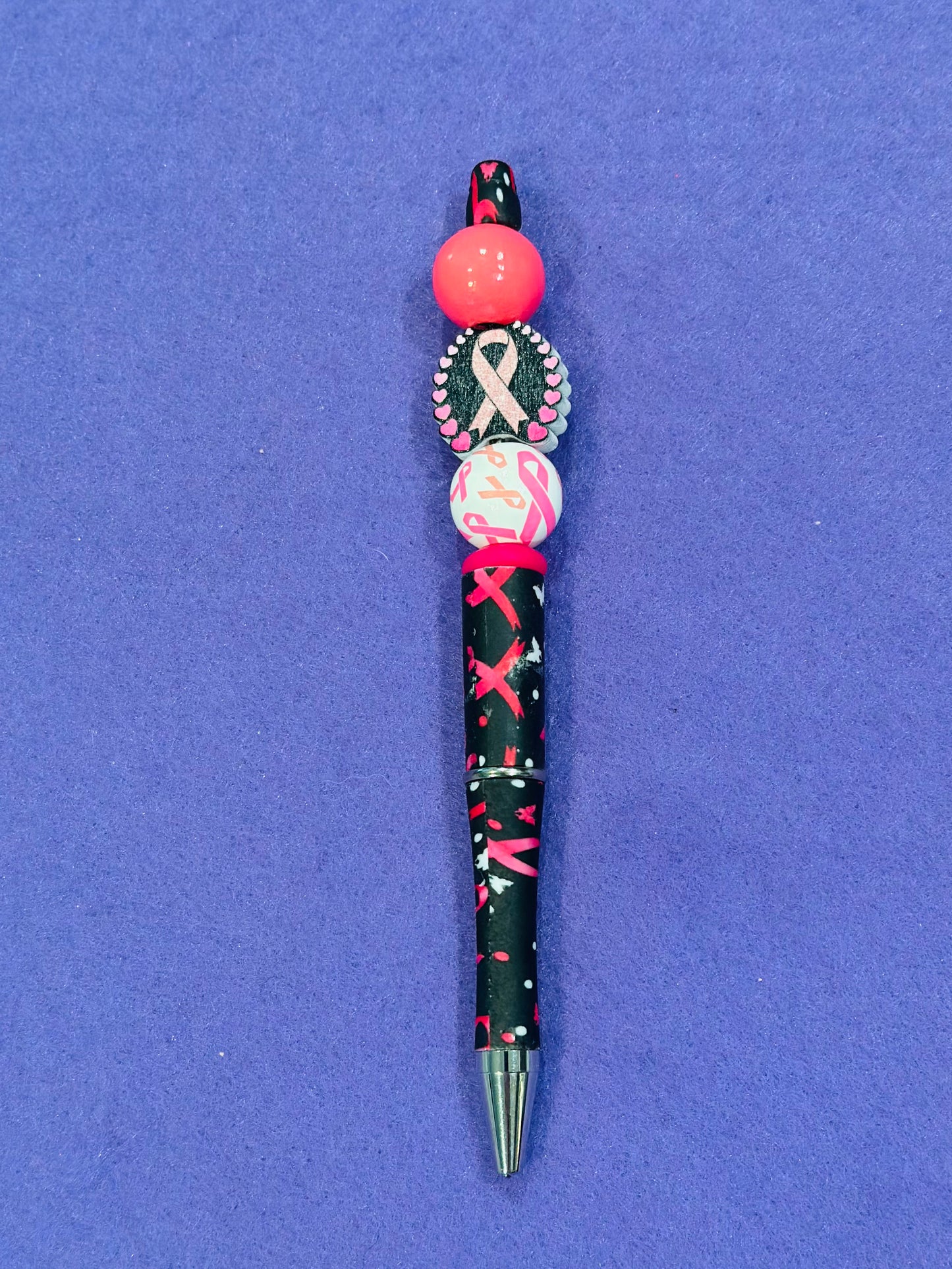 BREAST CANCER BEADED PENS