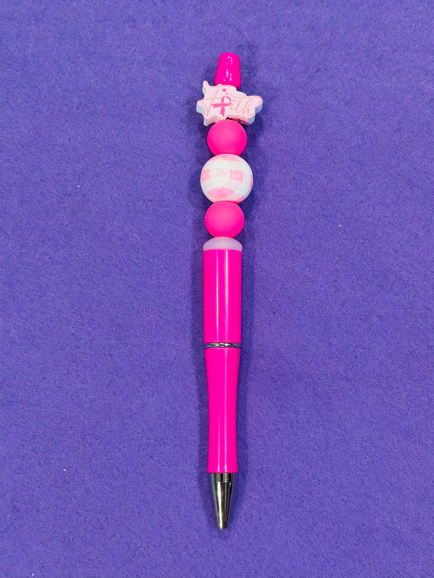 BREAST CANCER BEADED PENS