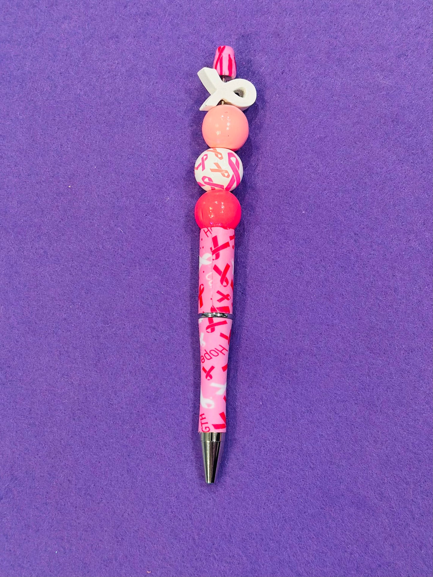 BREAST CANCER BEADED PENS