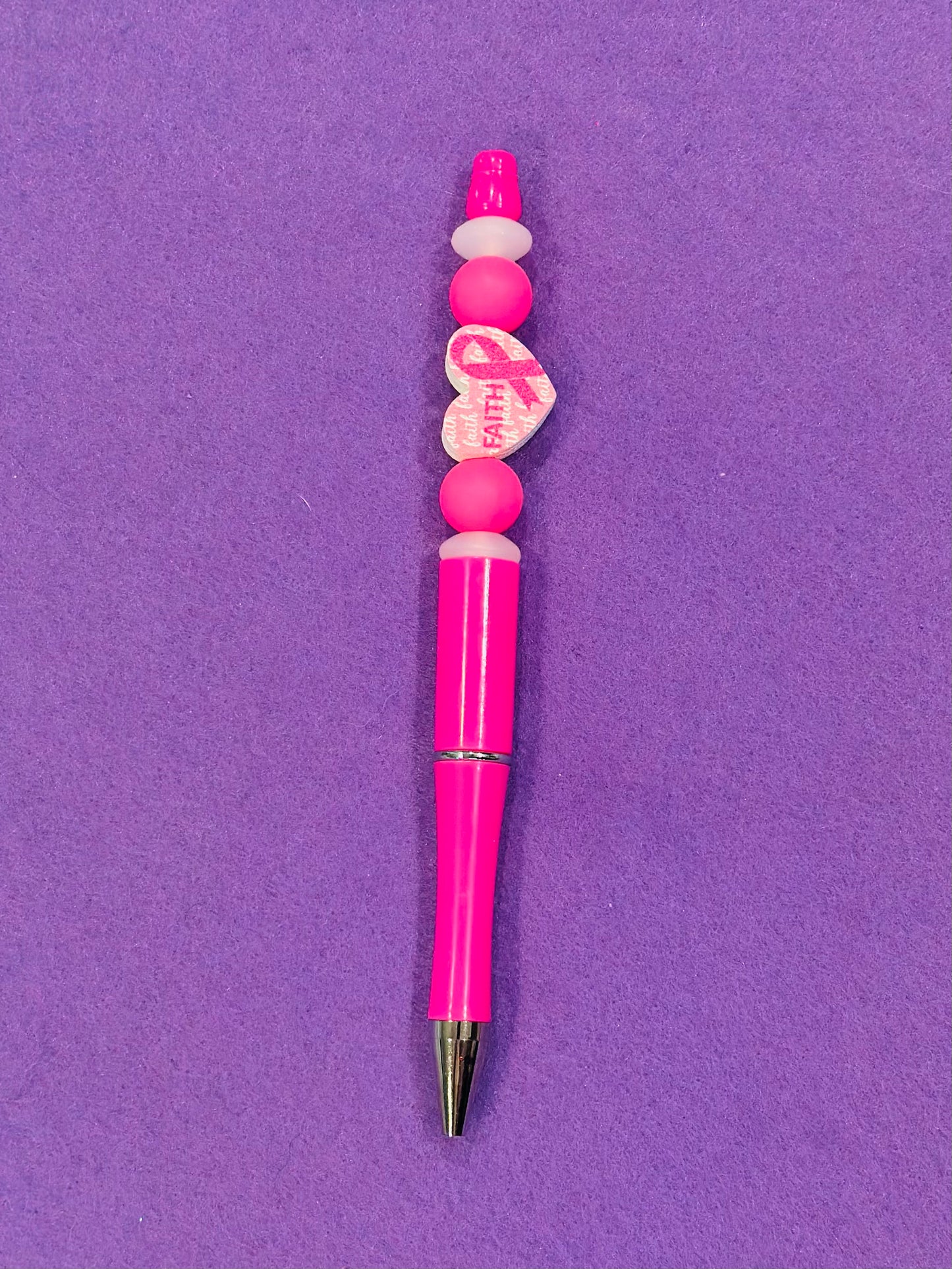 BREAST CANCER BEADED PENS