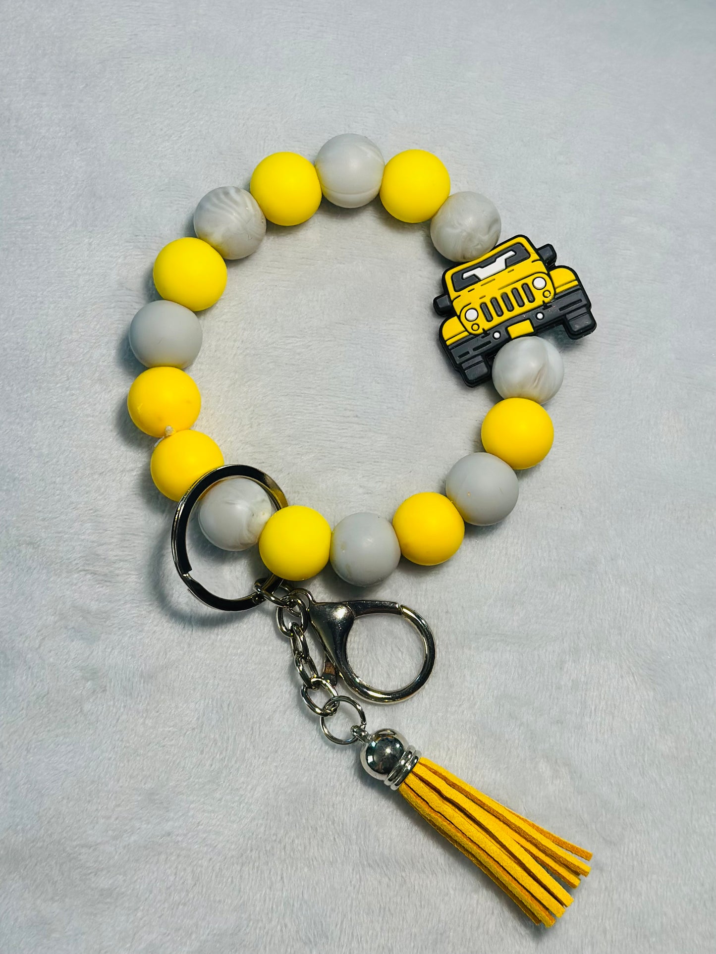 BEADED WRISTLET KEYCHAINS