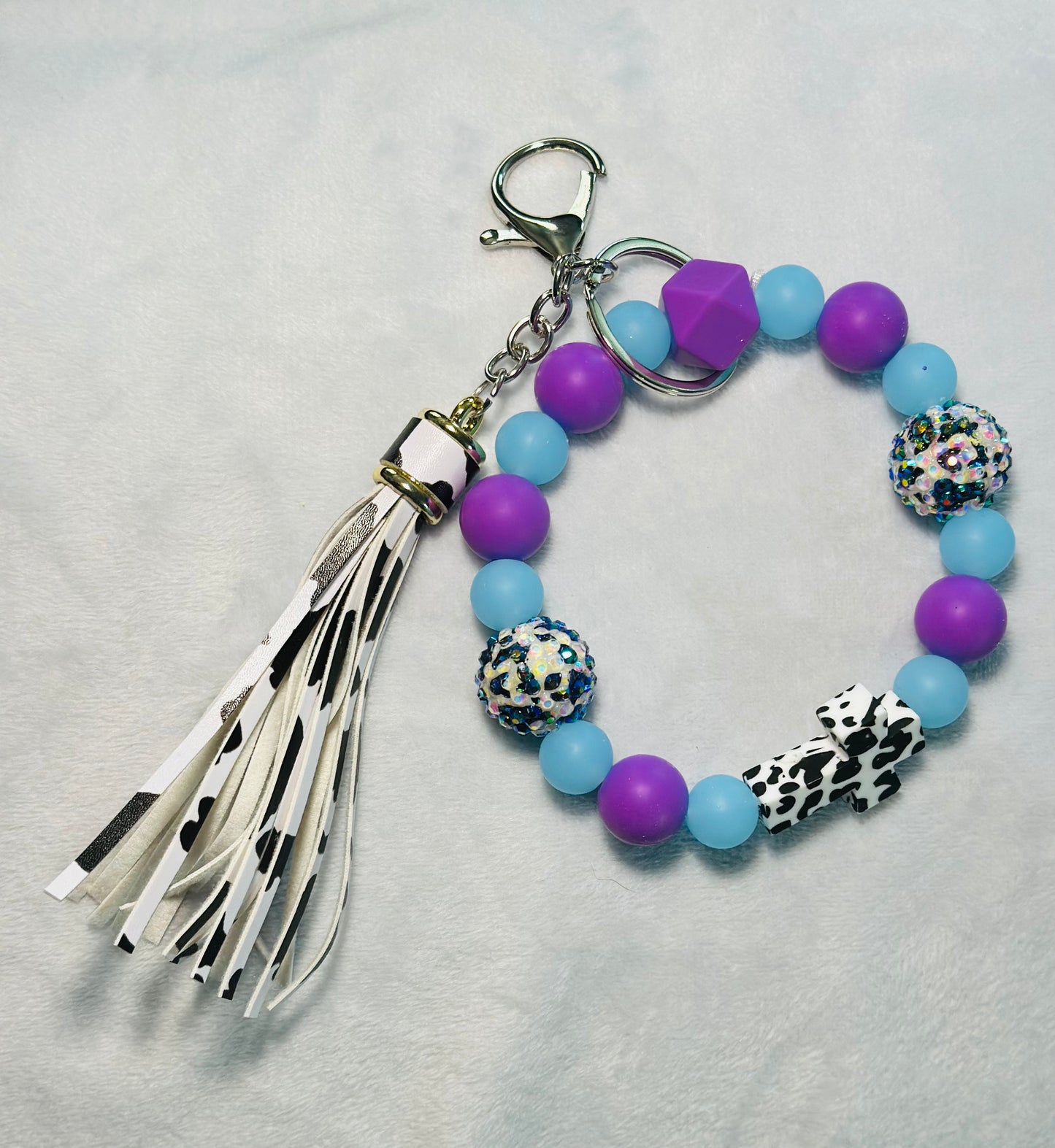BEADED WRISTLET KEYCHAINS