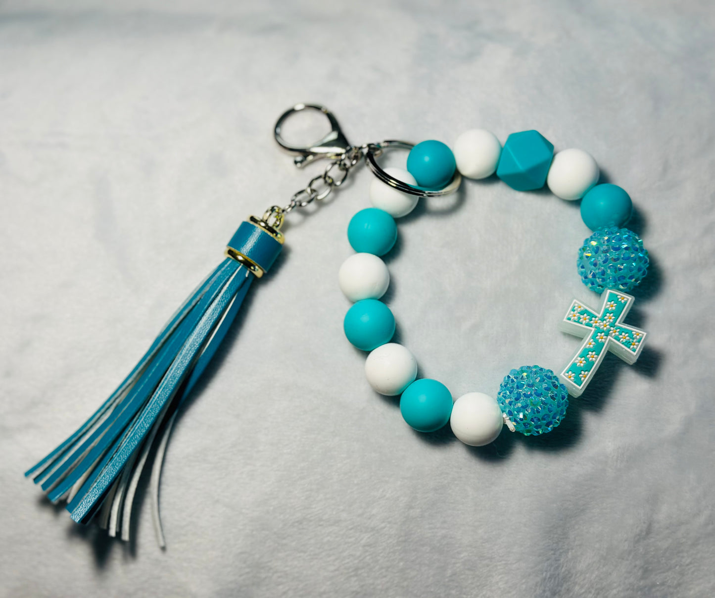 BEADED WRISTLET KEYCHAINS