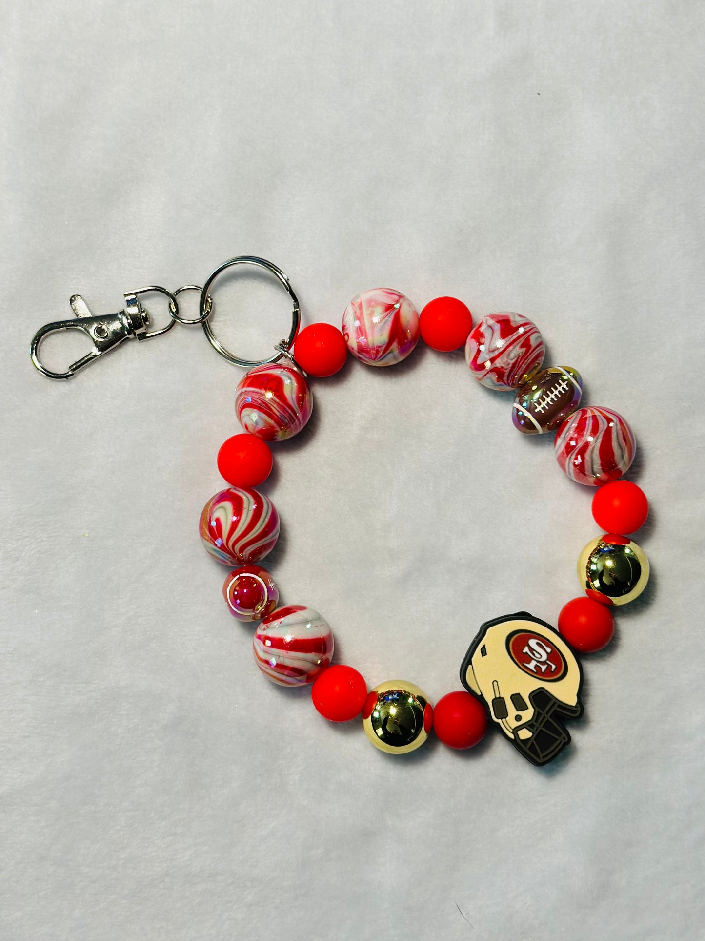 BEADED WRISTLET KEYCHAINS