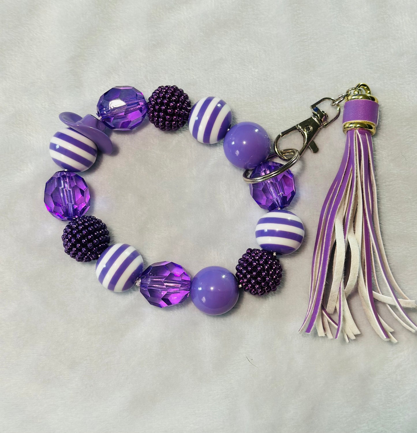 BEADED WRISTLET KEYCHAINS
