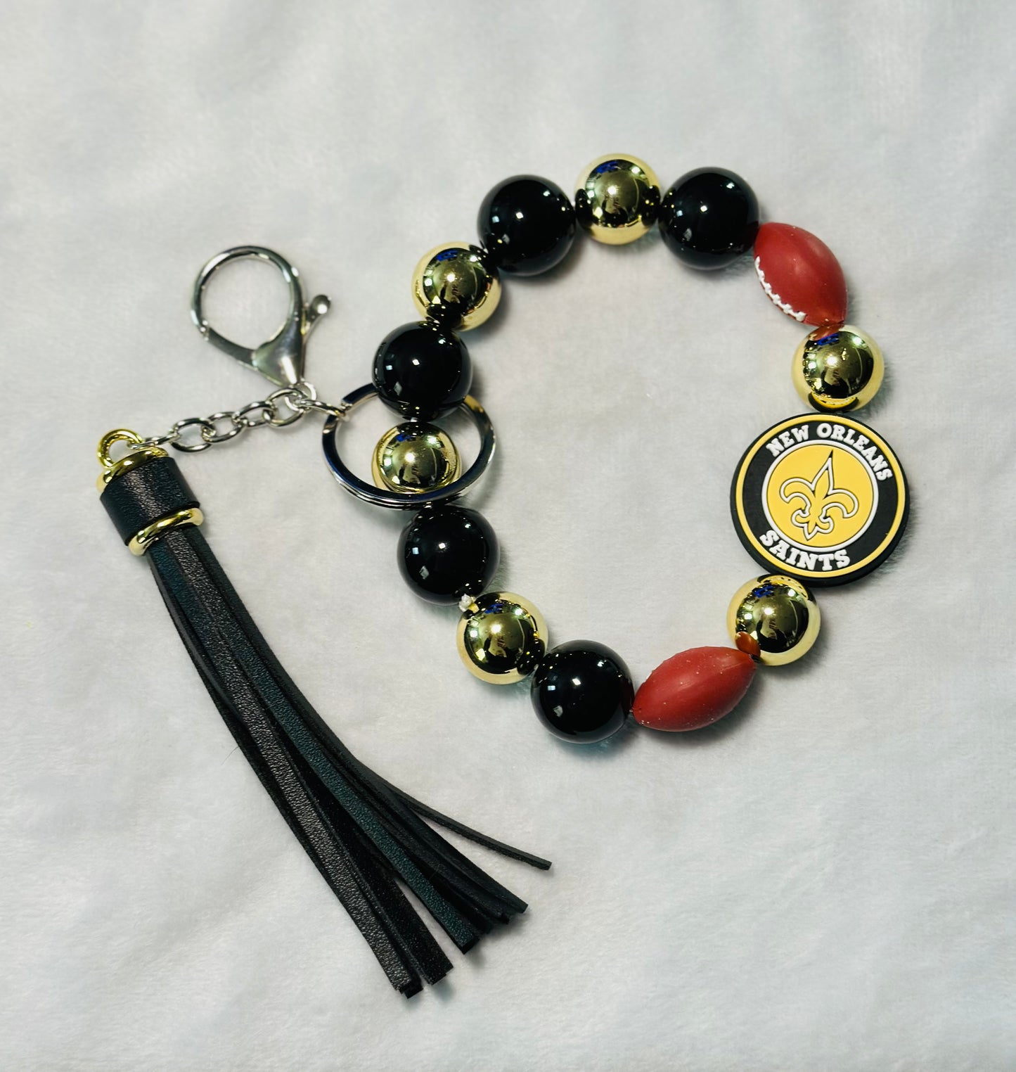 BEADED WRISTLET KEYCHAINS