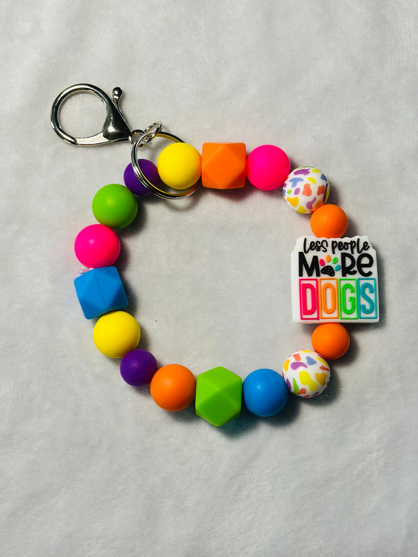 BEADED WRISTLET KEYCHAINS