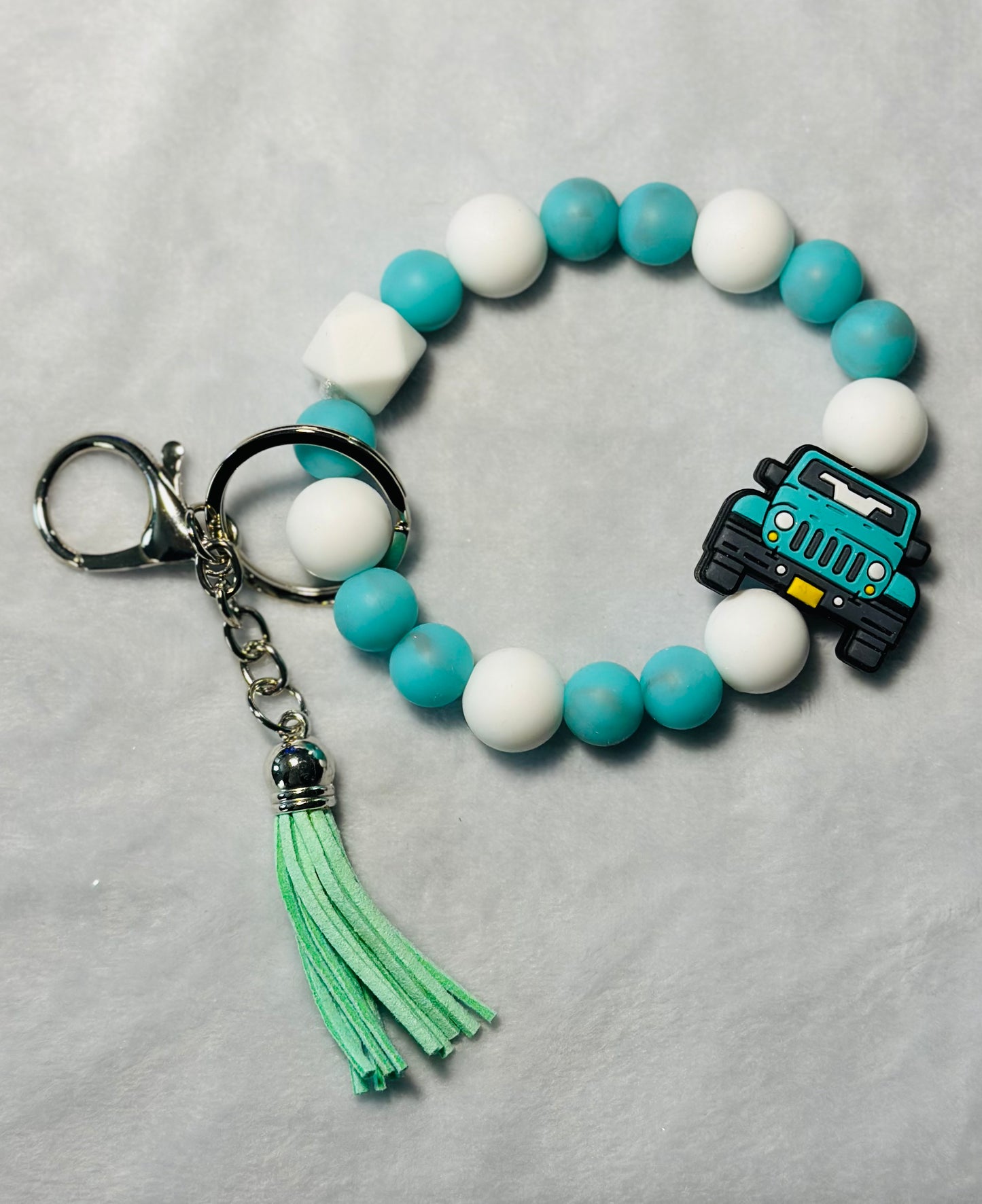 BEADED WRISTLET KEYCHAINS