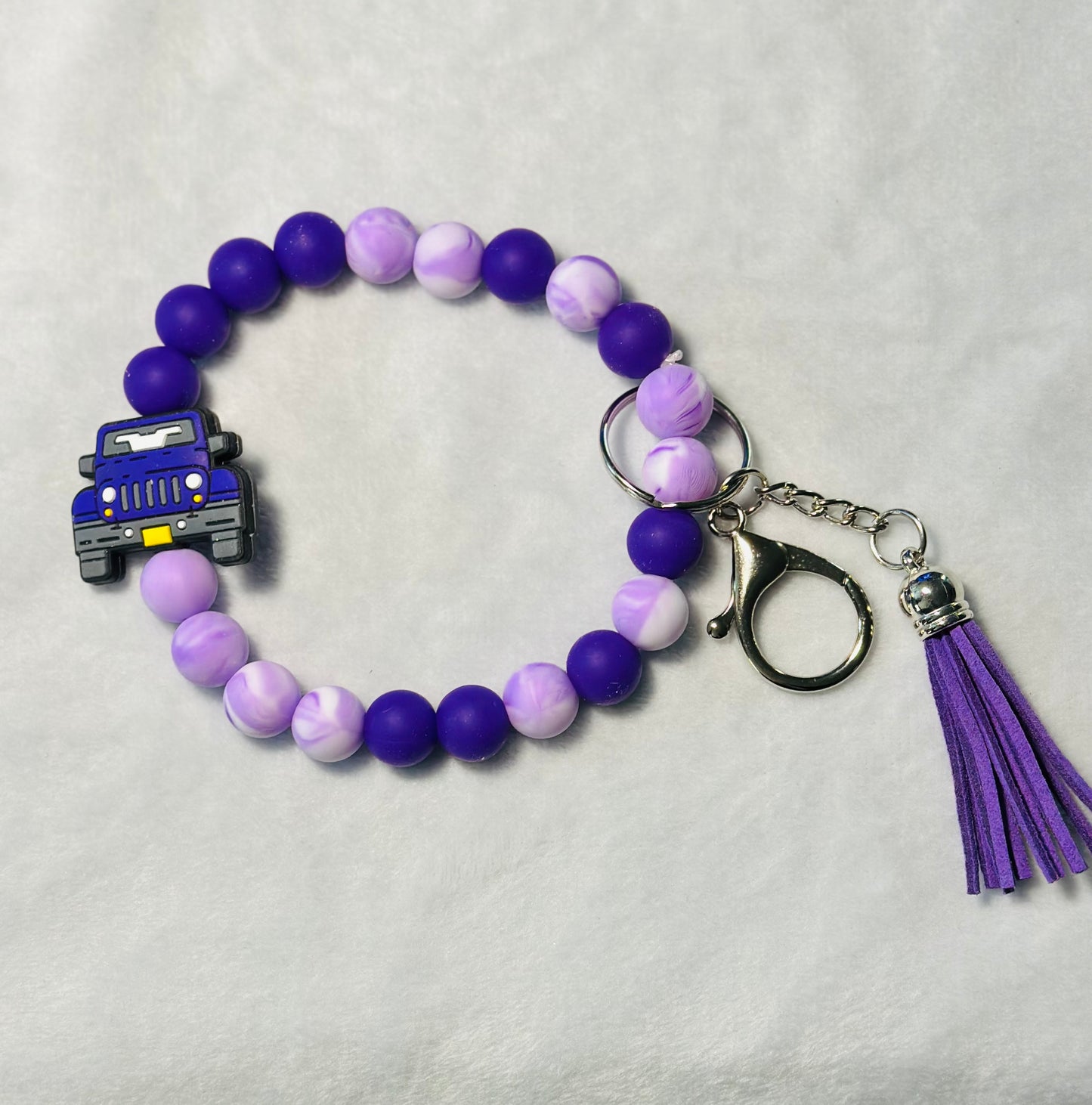 BEADED WRISTLET KEYCHAINS