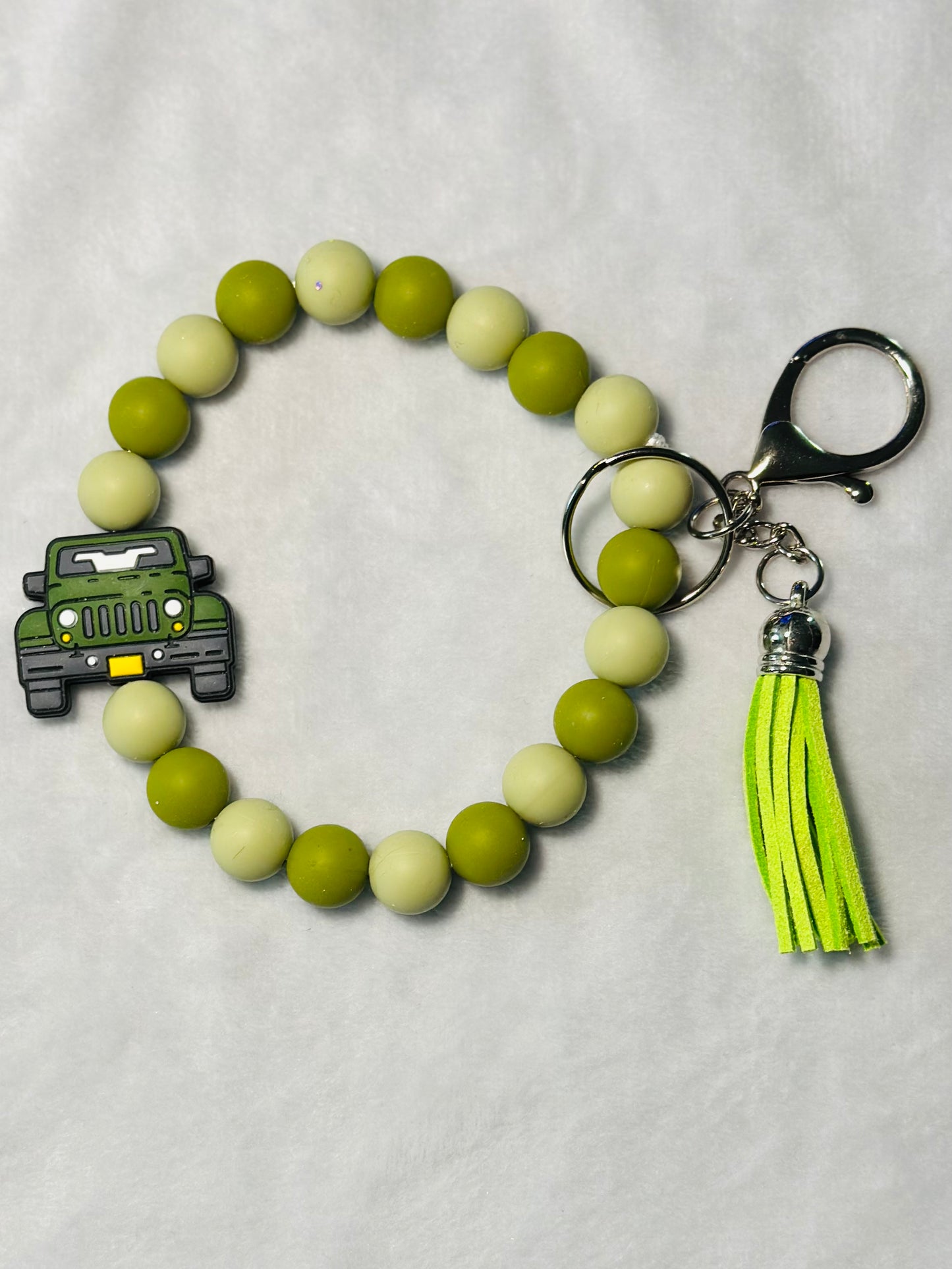 BEADED WRISTLET KEYCHAINS