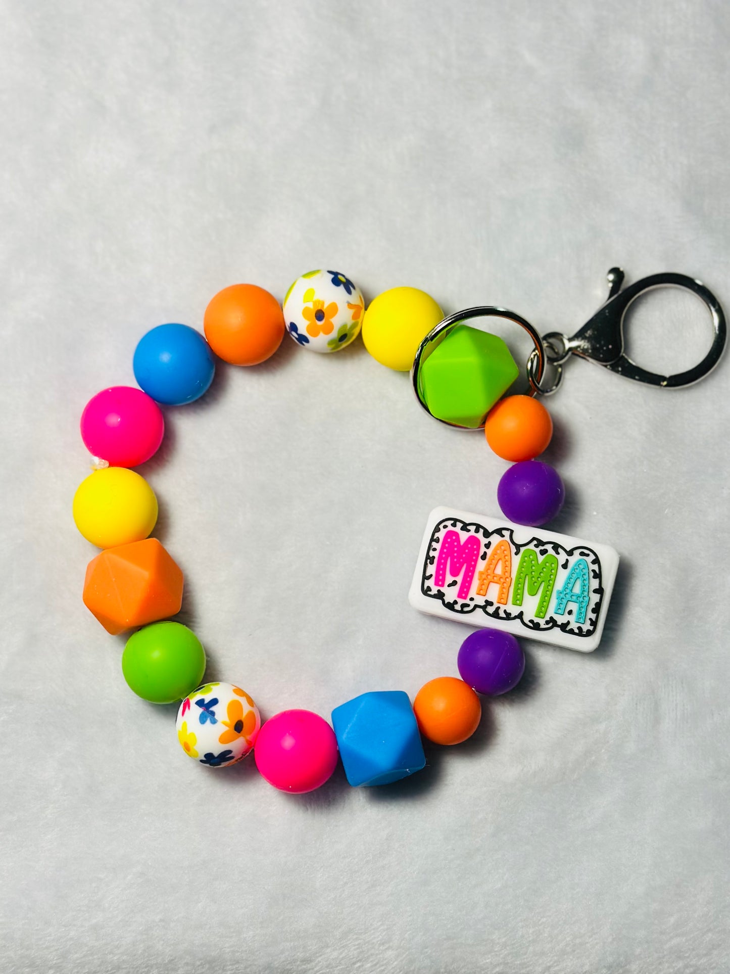 BEADED WRISTLET KEYCHAINS