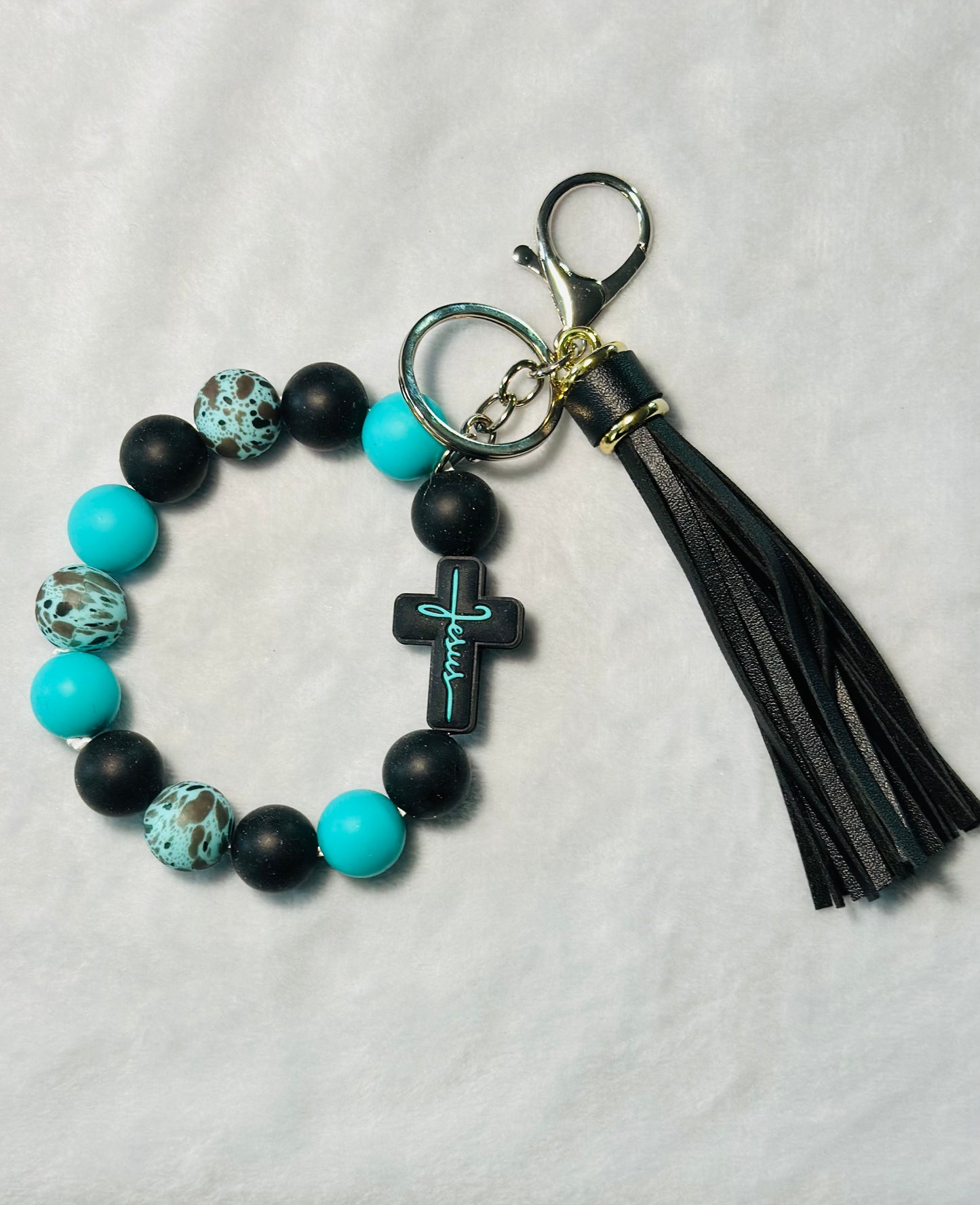 BEADED WRISTLET KEYCHAINS