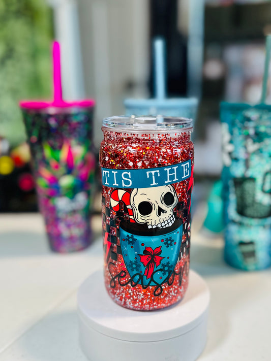 Tis The Season Snowglobe 16oz *Premade Cup*