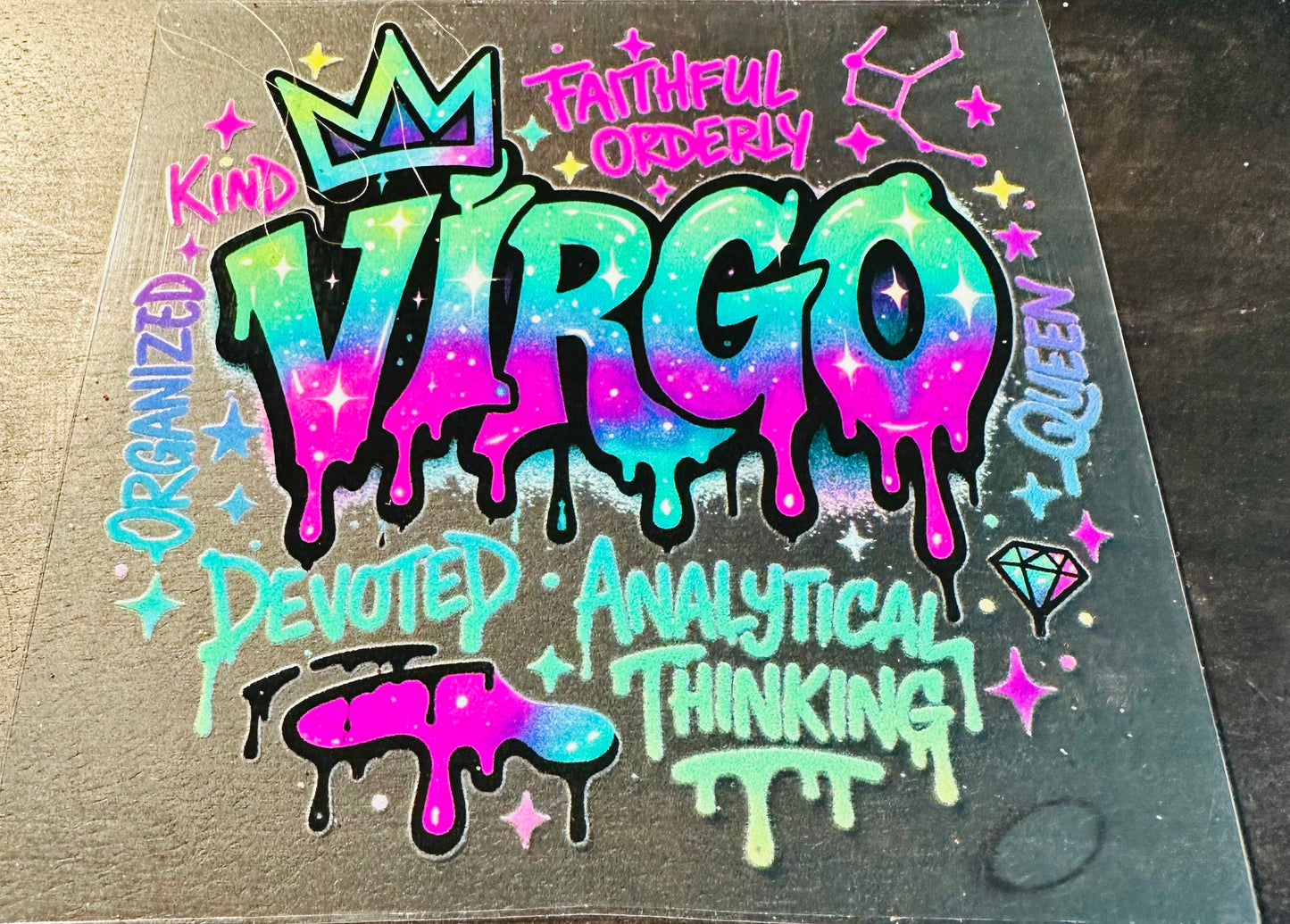 4 INCH UV DTF ZODIAC DECALS