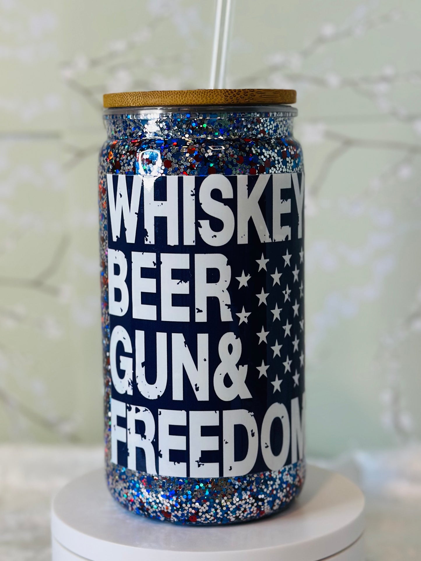 16oz Freedom Snow Globe Cup