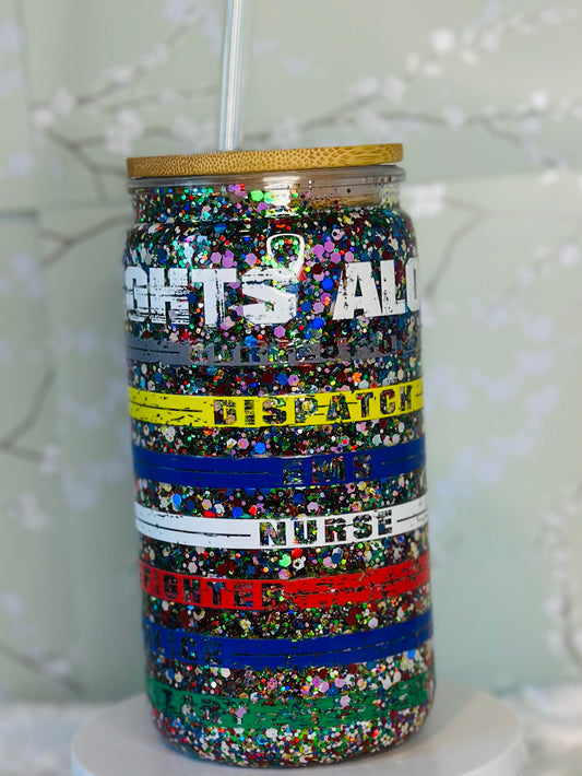 16oz First Responders Snow Globe Cup